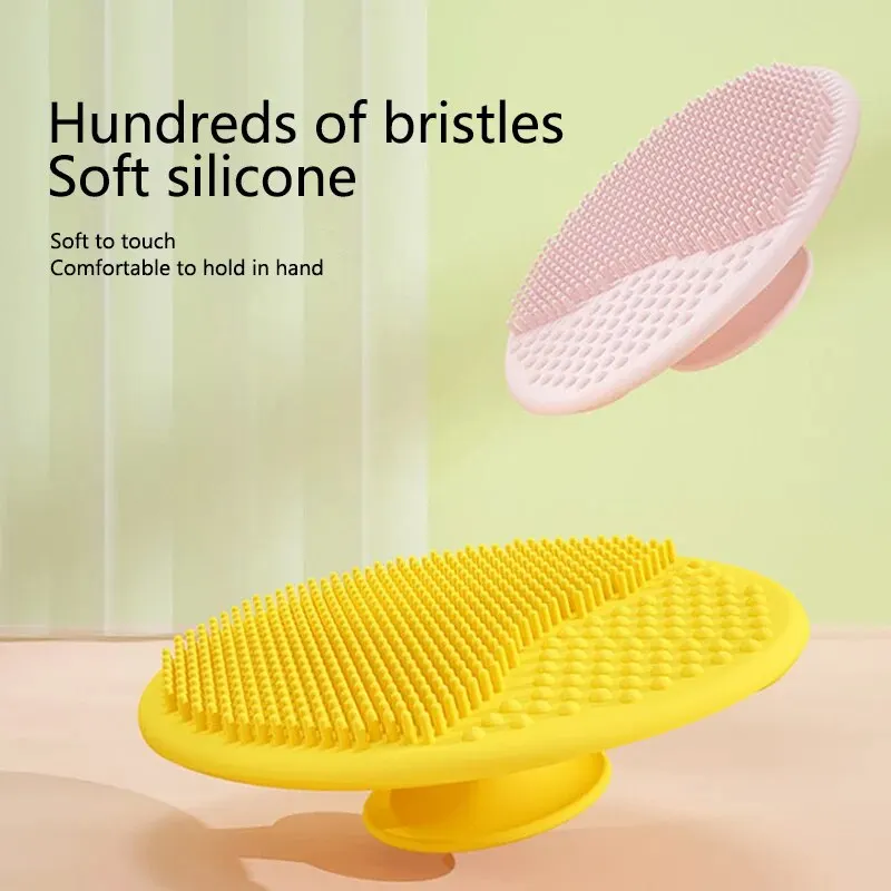 Baby Brush 1Pcs Baby Silicone Shampoo Brush Soft Scalp Massage Brush Bath Cleaning To Remove Fetal Fat Supplies Hair Care And Body Care