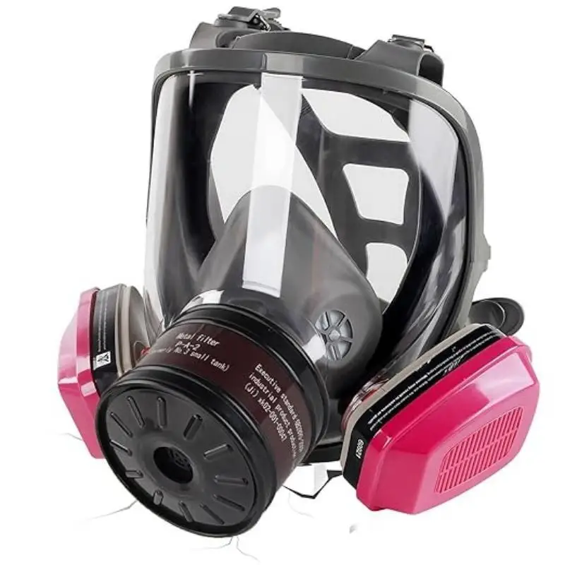 Gas Mask Survival Nuclear and Chemicals Gas Mask with 40mm Activated Carbon Filter and 60926 Filter Full Face Respirator Mask