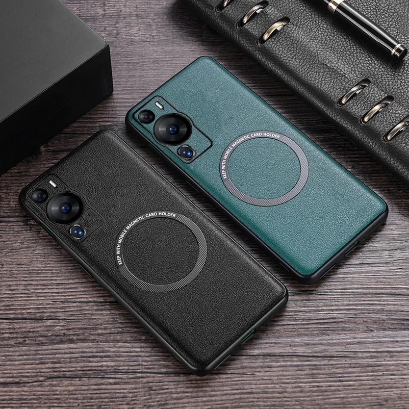Custodia MOJIA Per Huawei P60 / P60 Pro: Cover Flip In PU Con Portafoglio, Supporto E Slot Per Carte – Blu