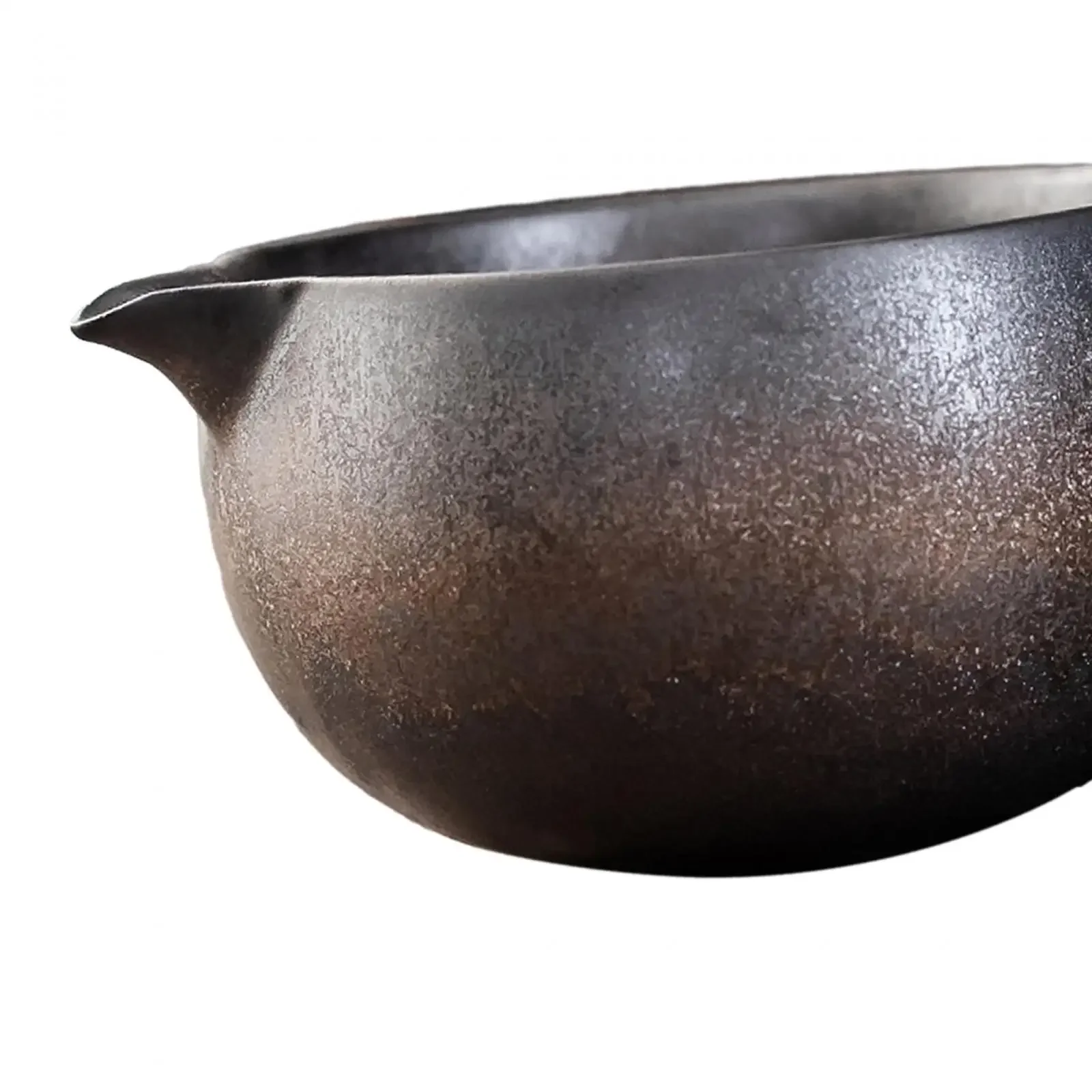 Artisanal Tea Bowl with Pouring Spout, Japanese Tea Ceremony Chawan 600ml