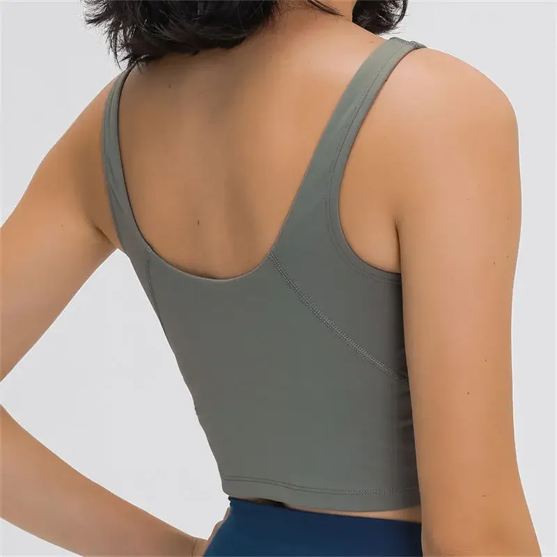 Yoga Crop Tank Top Built-In Bra 4