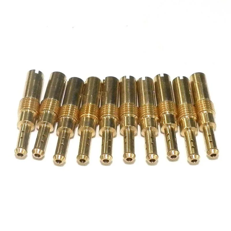 

10pcs Pilot Jet Slow Jet for Motorcycle GY6 Carburetor PWK Keihin PE CVK FCR PWM PJ CBR CR N424-21 OKO CVK Injector Nozzle