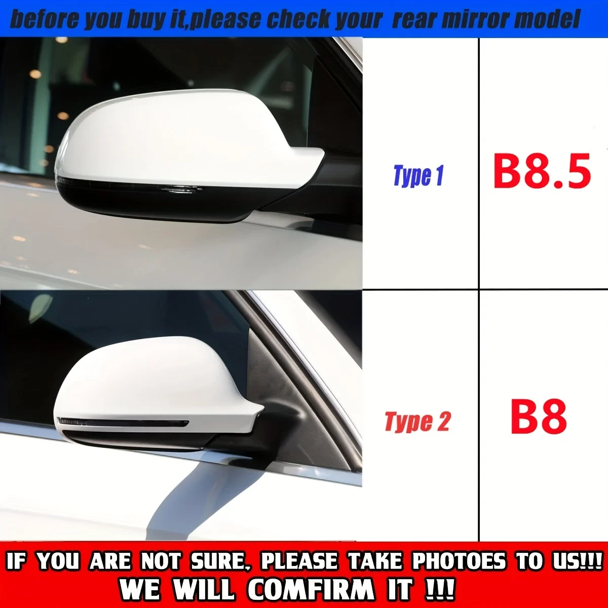 Enhanced Side Wing Mirror Cover - Sleek Add-On Rear View Mirror Cap Cover