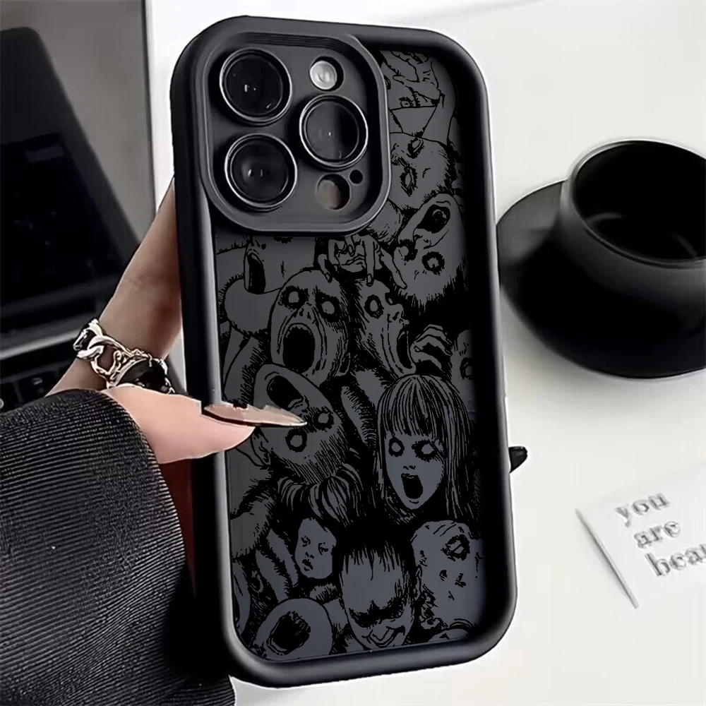 Luxury Junji Ito Horror Art Phone Case