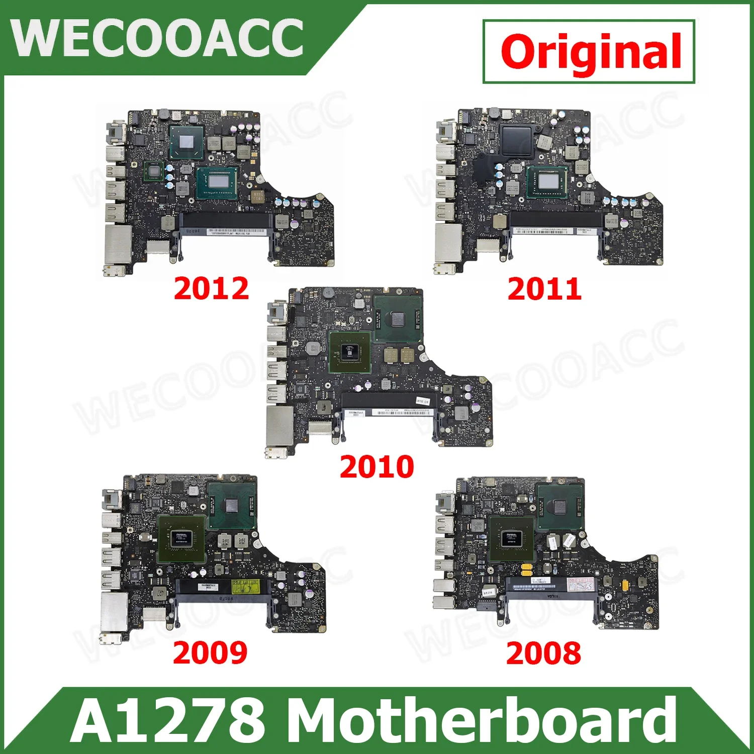 Motherboard For Macbook Pro 13" A1278 2008 2009 2010 2011 2012 Original Laptop Motherboard Macbook Air Motherboard