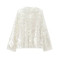 2024 Autumn New Women's Clothing European And American Style Fashion Versatile Series Bead Decoration Kimono Style Outcoat 2