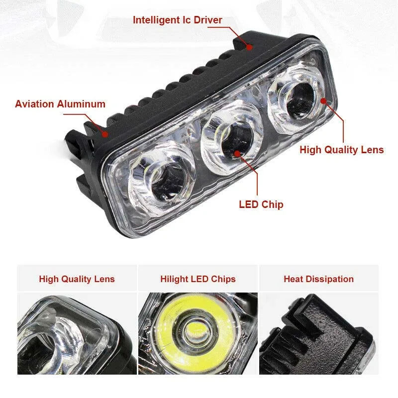 �ڵ��� �ְ� �����, ���� ȭ��Ʈ ����� �Ȱ���, ���� 6000K  7000K ���� ���� ��ǰ, 3LED, �� ����