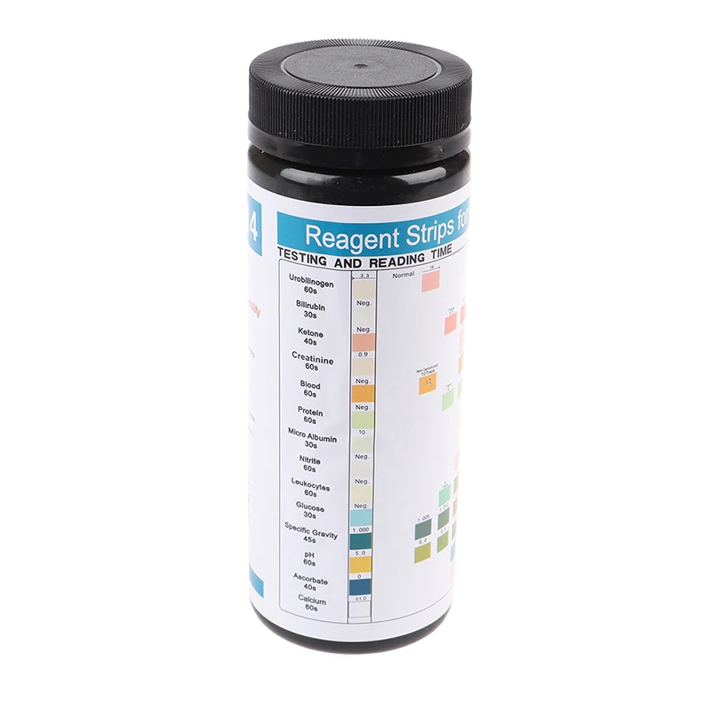 URS-14 100 Streifen Urin analyze Reagenz Test papier Urin pH Teststreifen Leukozyten – Detail 7