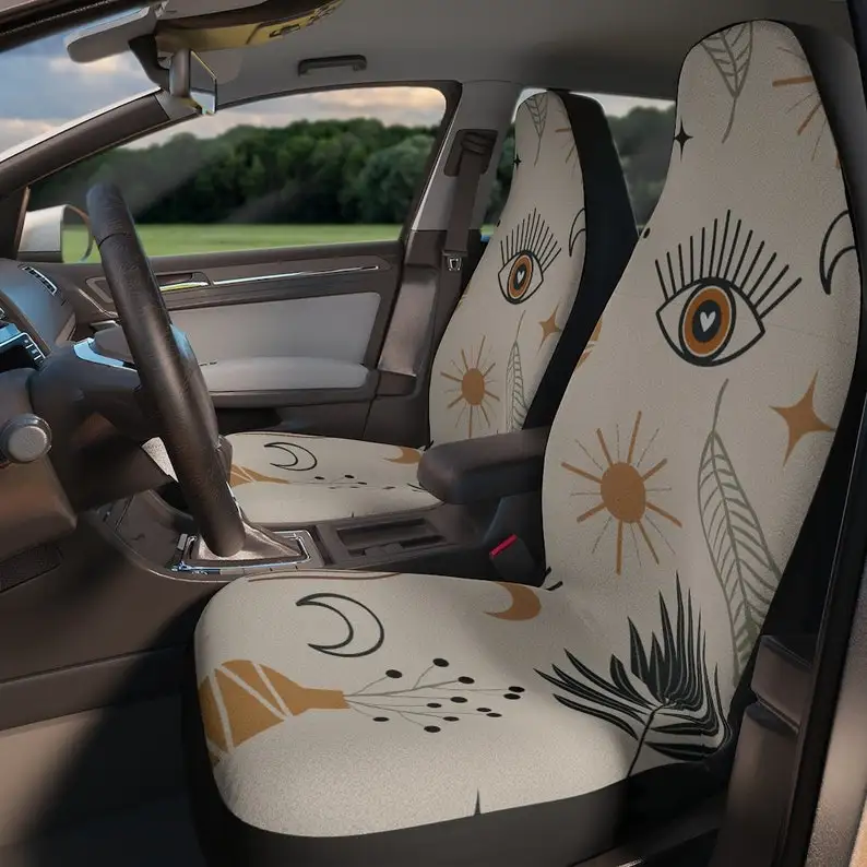 

Boho Eye Car Seat Covers, Celestial seat cover for car, universal seat covers, Car Seat Protector, Bohemian car decor, front car