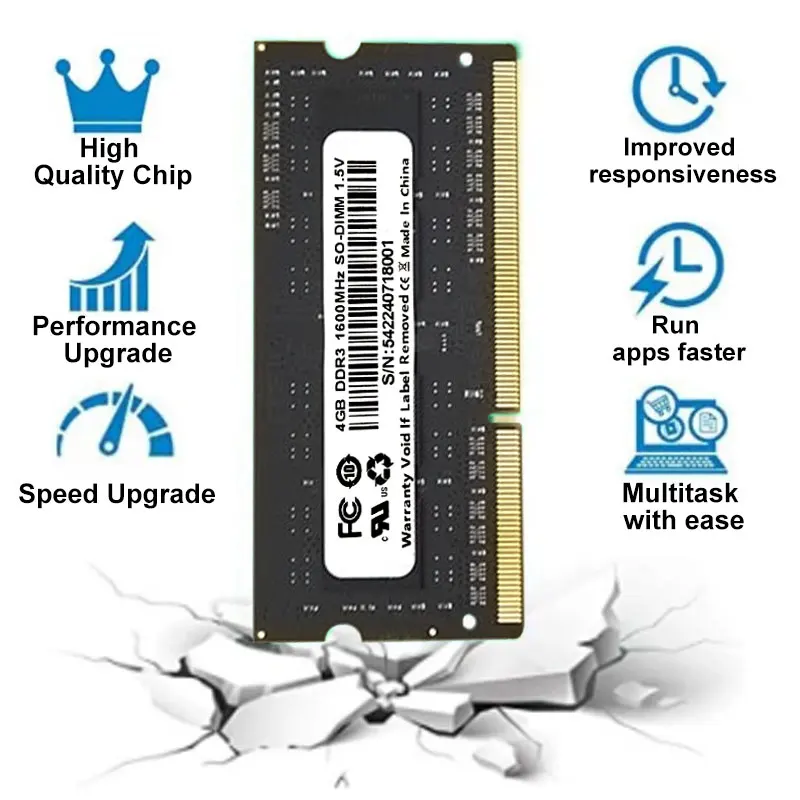 Ceamere DDR3 20 PCS 노트북 범용 메모리, ddr3 메모리 240 핀 RAM, 4g, 8g, 1333mhz, 1600mhz 노트북 메모리 카드 도매