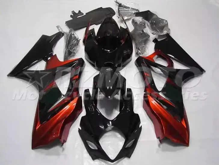 

4 подарка, новый комплект обтекателей для мотоцикла из АБС-пластика, подходит для SUZUKI 1000 K7 2007 2008 07 08, комплект кузова красного и черного цвета