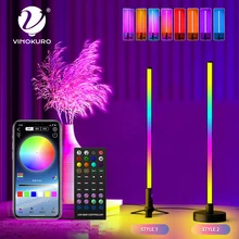 

Bluetooth LED Desktop Light RGB Pickup Rhythm Night Light with APP Remote Control Bedside Computer Game TV Atmosphere Light