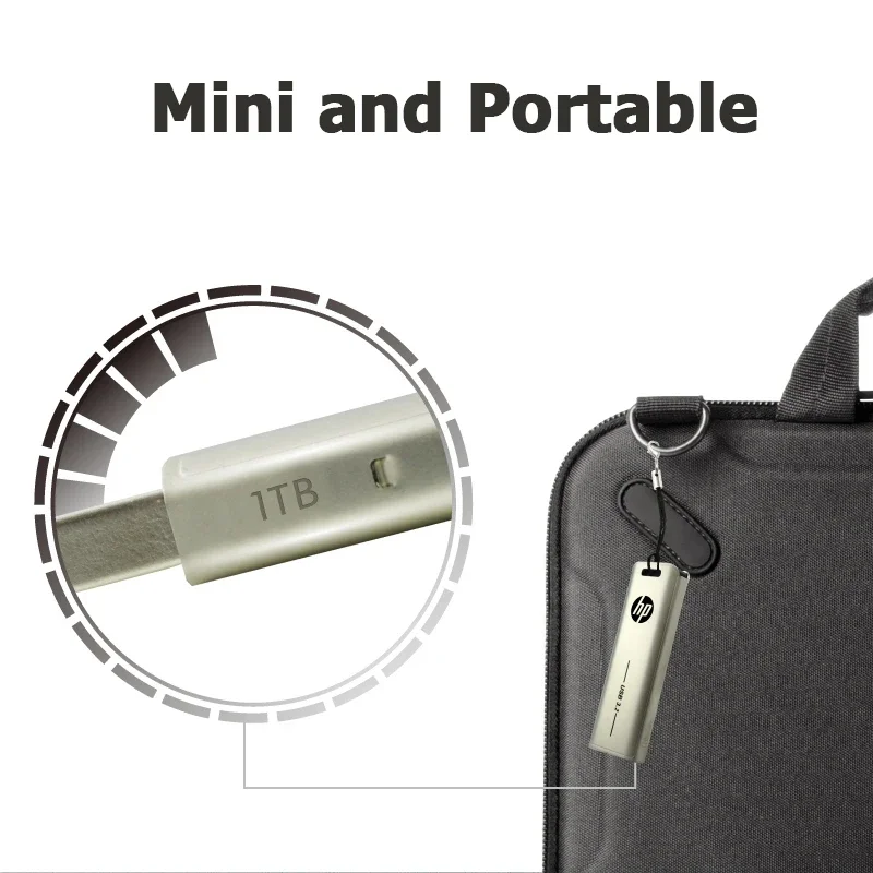 High-Speed Metal USB Flash Drive with Push-Pull Design