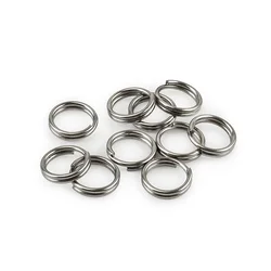 Premium Titanium Alloy Key Ring Making Accessories - 10 Pack (10mm, 12mm, 14mm) - 10mm (Silver)
