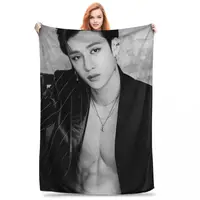 Bang Chan 1 Blankets Fleece Breathable Throw Blankets Sofa Throw Blanket For Home Bedroom Office Throws Bedspread Quilt 1