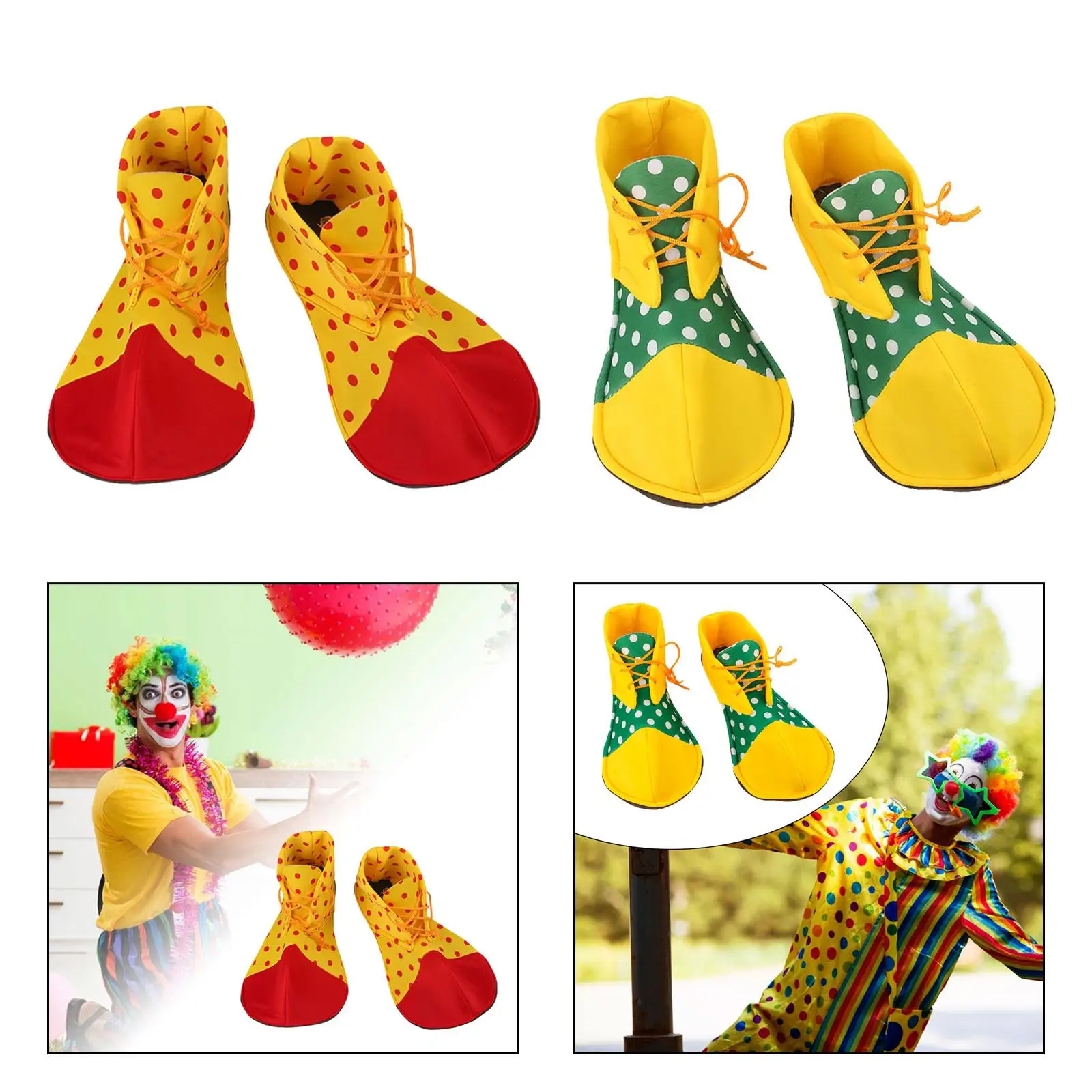 Adult Clown Shoes Costume Footwear for Festivals Themed Party Masquerade