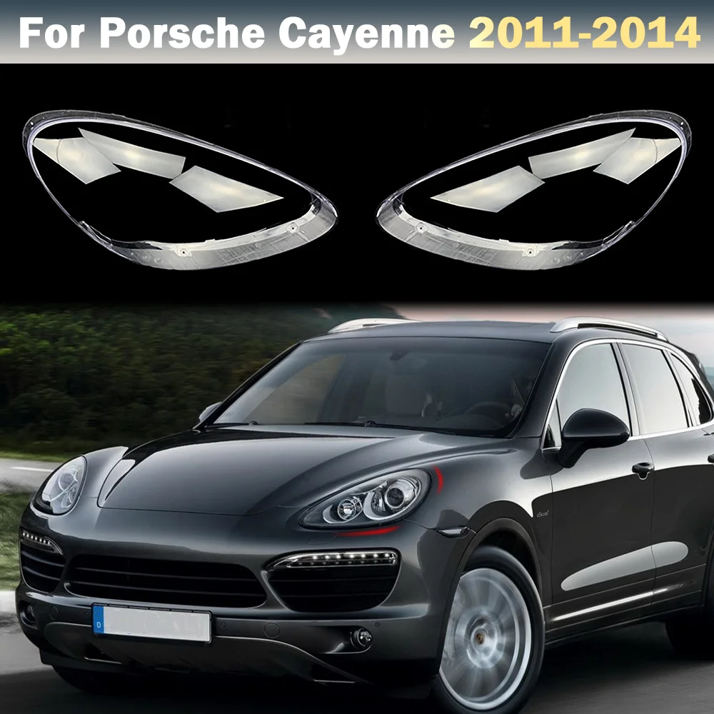 Car Front Headlight Cover For Porsche Cayenne 2011 2012 2013 2014 Left