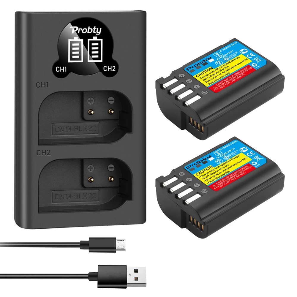 Dmw-Blk22 Dmwblk22 Blk22 Batteria Per Panasonic Lumix Dmc-Dc-S5 Dc-S5K