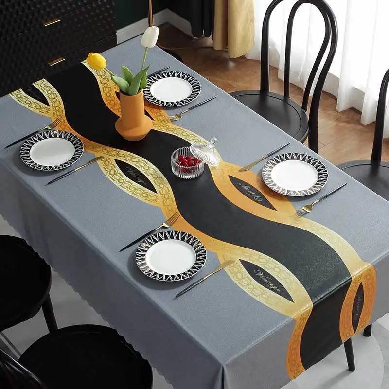 

Pvc table cloth water-proof oil-proof wash free rectangular desk tablecloth
