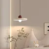 Nordic Cream Style Flying Saucer Pendant Light Restaurant Living Room Bedroom Bedside Lamp Home Interior Decorative Lamp 20/30cm 1
