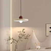 Nordic Cream Style Flying Saucer Pendant Light Restaurant Living Room Bedroom Bedside Lamp Home Interior Decorative Lamp 20/30cm 1