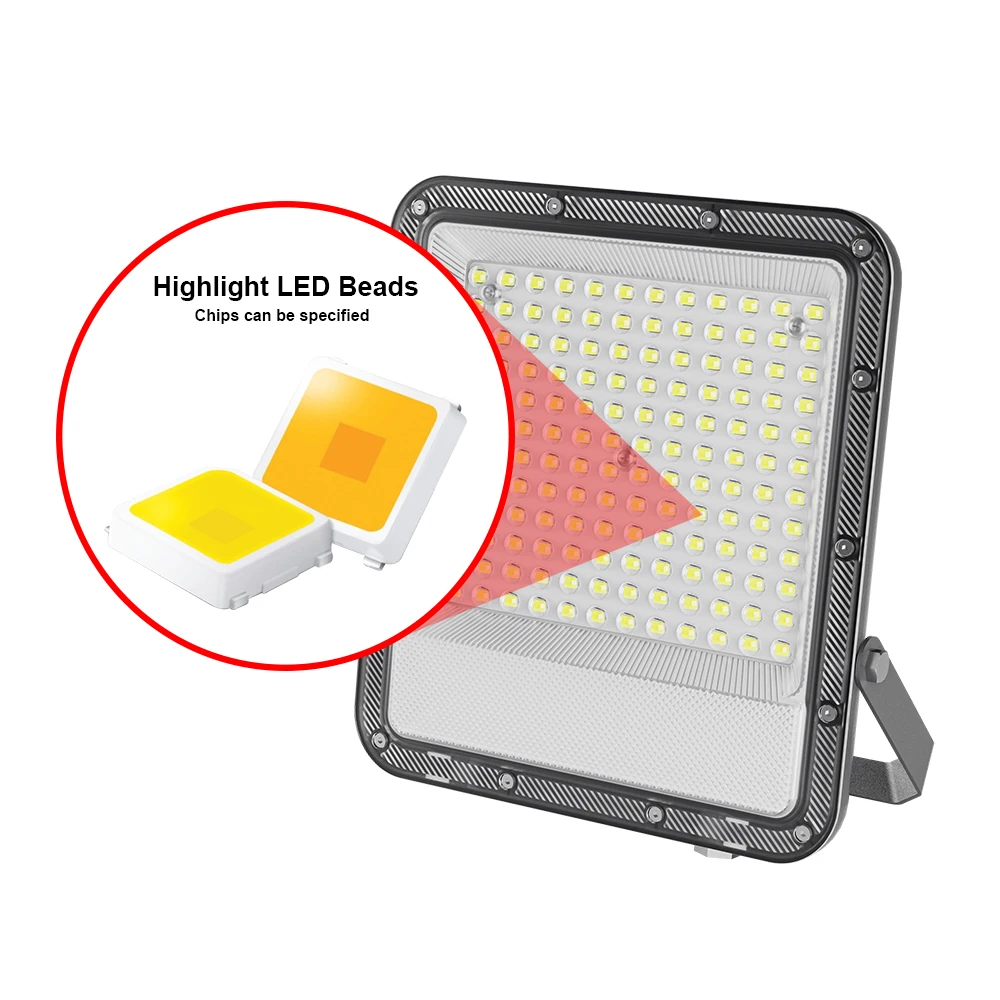 리모컨 조명등 실외 방수 IP65 모션 센서 보안등 10w 20w 40w 50w 알루미늄 하우징 LED 투광등