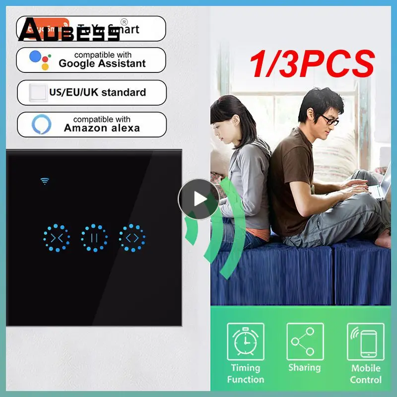 

1/3PCS WiFi Blind Switch for Electric Motor Roller Shutter, Blinds Smart Home Automation Work for Alexa, Home