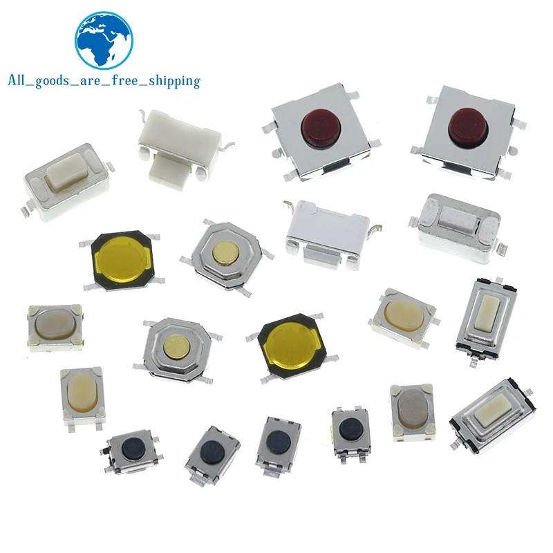 10PCS 3*6 3*4 4*4 SMD Tactile Tact Push Button Schalter 2Pin 4Pin Touch Micro Schalter 3x4x2 3x6x4,3 3x6x2,5 3x6x5 4x4x1,5 4*4*2,5