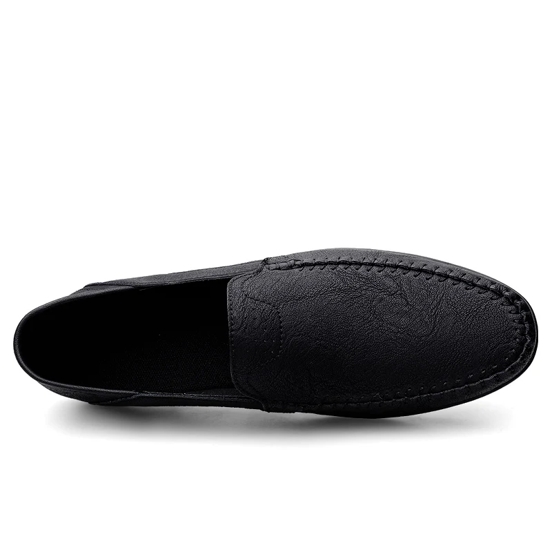 Split Leather Men Loafers Slip On Flats Casual Shoes For Men Moccasins Super Soft Men Footwear For Summer And Spring