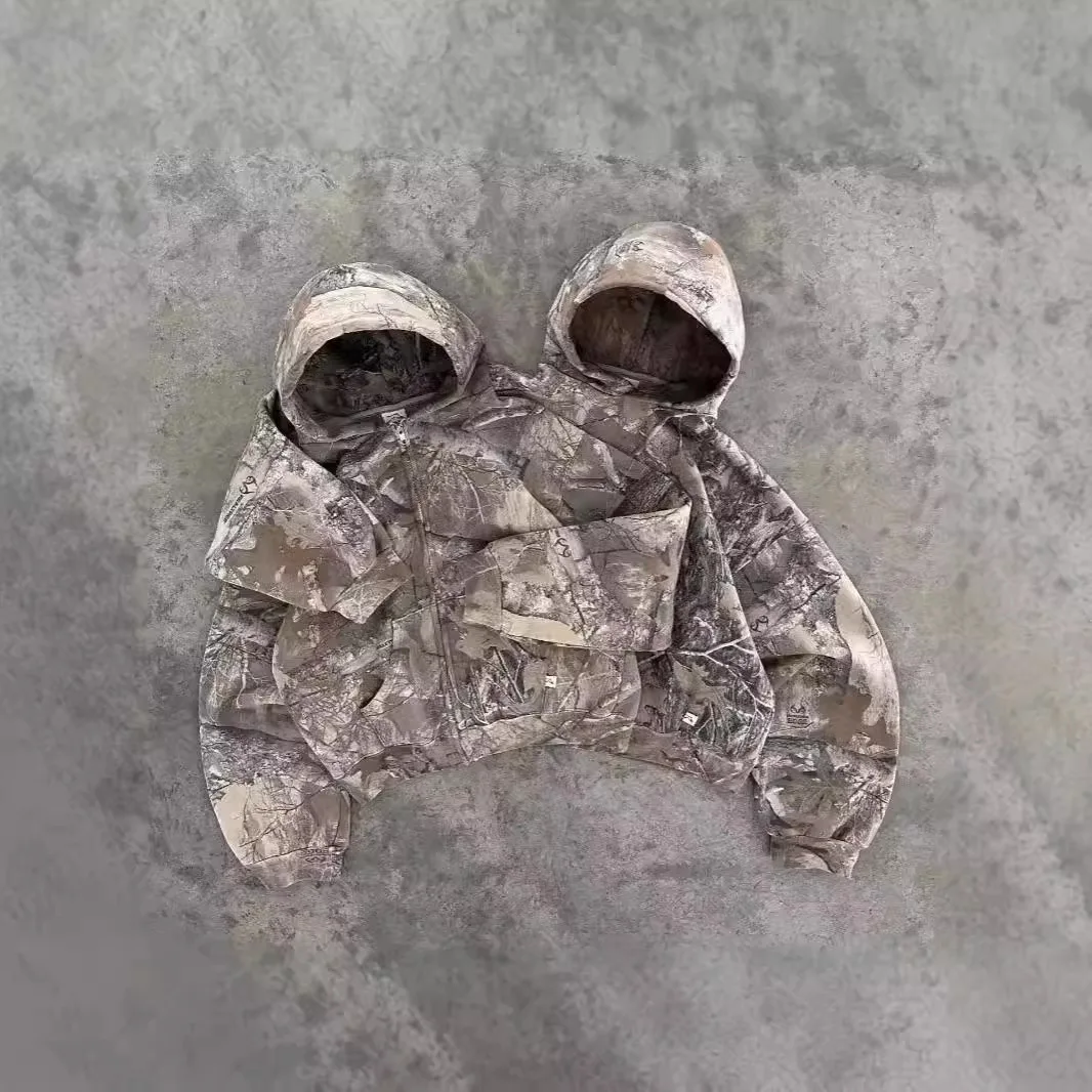 2024 New AKIMBO Couple Sle Loose Long Sve Casual Hoodie Autumn Winter Trendy Polyester Fiber Full Zipper Streetwear