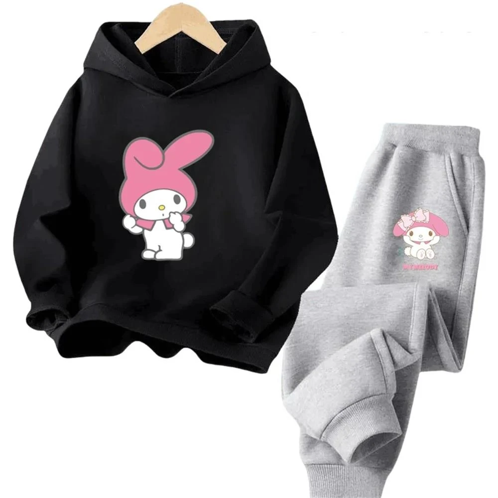 thumbnail image 1 of Sudadera con capucha y estampado de dibujos animados de Sanrio Melody para niñas, primavera y otoño de 2024, 1 of 5