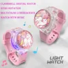 Fashion Creative Gyro Turntable Unicorn Light up Watch Students Watch Colorful Horse Light up Electronic Display 6