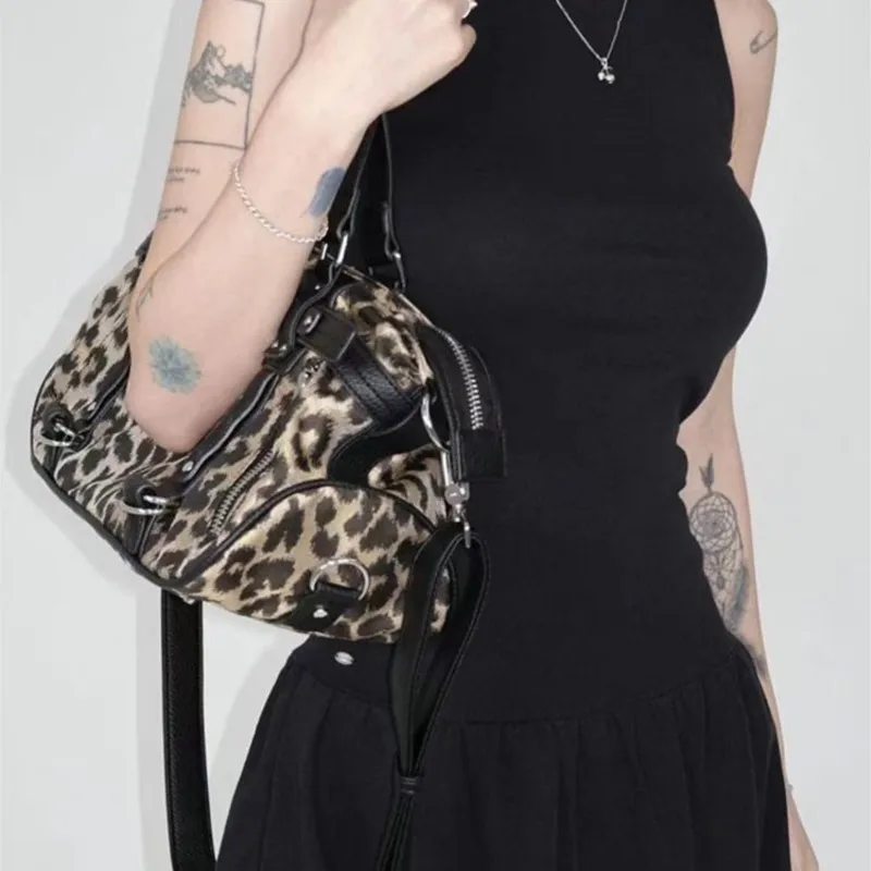 JIAERDI Hot Girls Pink Y2k Handbag Purse Women High Street Nylon Casual Crossbody Bags Ladies Harajuku Aesthetic Shoulder Bags