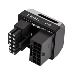 High - Efficiency 12VHPWR Angled GPU Power Connector Adapter, 600W, 16 - Pin PCIe 5.0 (Black STD 180degree)