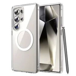 UGREEN Magnetic Clear/Black Protective Case with Magsafe Compatibility - Galaxy S26 Ultra (White)