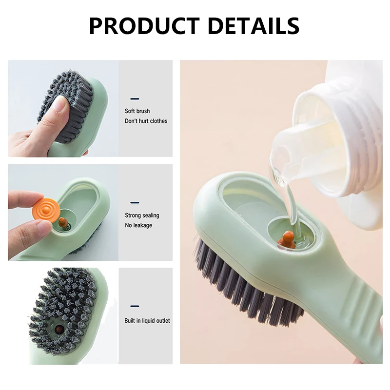 Shoe Brush Multifunctional Cleaning Soft-bristled Liquid Clothes Clothing Board 1/2Pcs