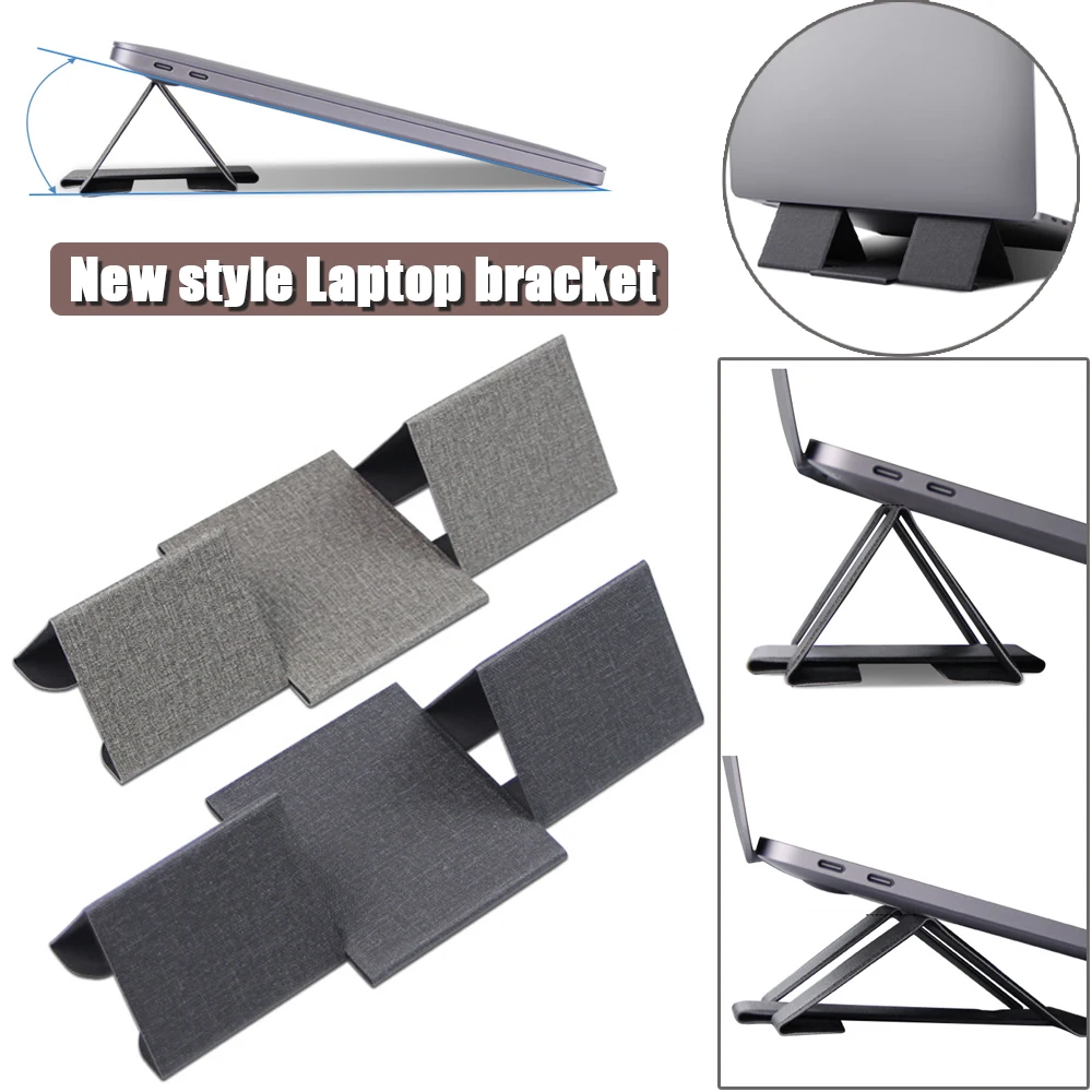 Foldable Magnetic Laptop & Tablet Stand - Lightweight, Slim, Adjustable Cooling Bracket