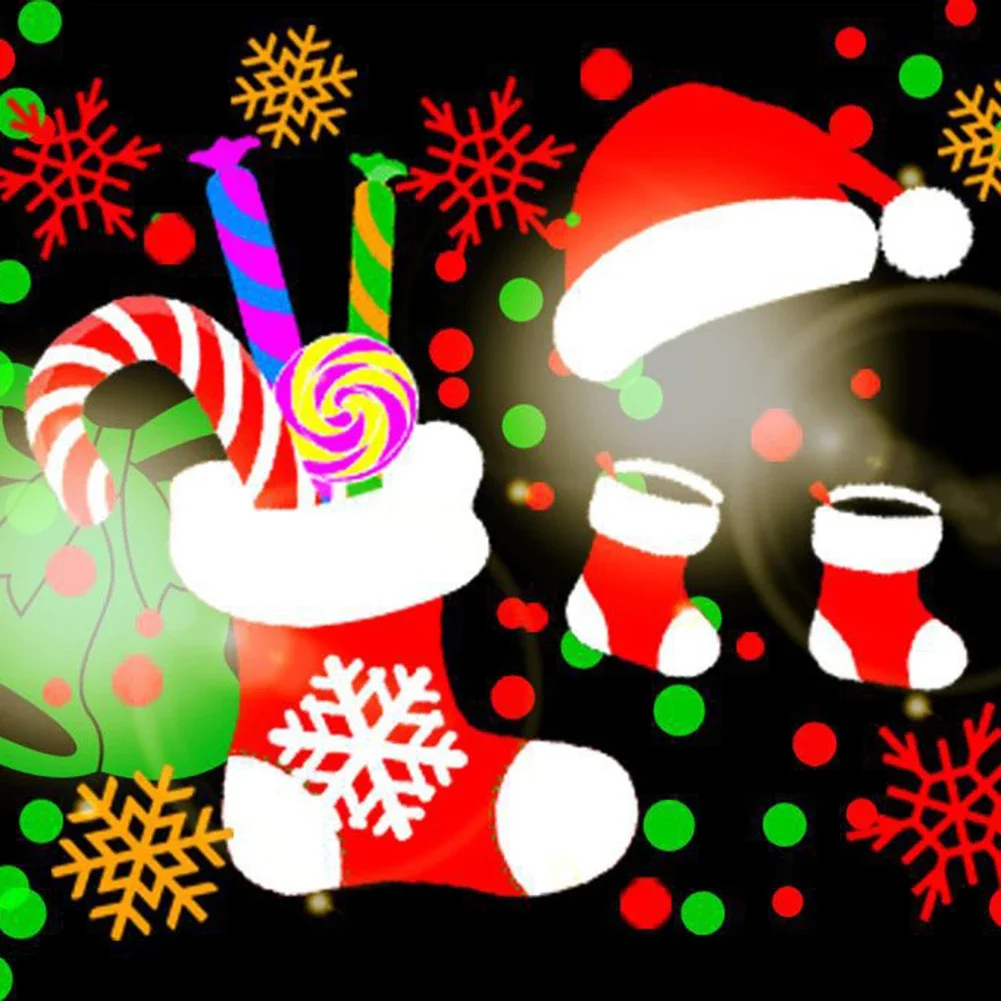 2024 Christmas Led Lights Projector DJ Party Lights Stage Light Santa Claus Chri