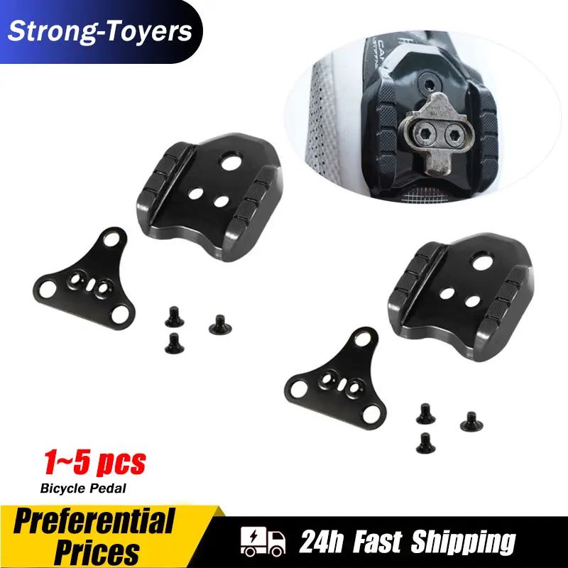 

1~5PCS Bike Plates Cleat Stabilizing Lock Pedal Plate SPD Shoe Adapter Cleats For SPD SH51/SH56 Non-Slip Cleat Sport Accessories