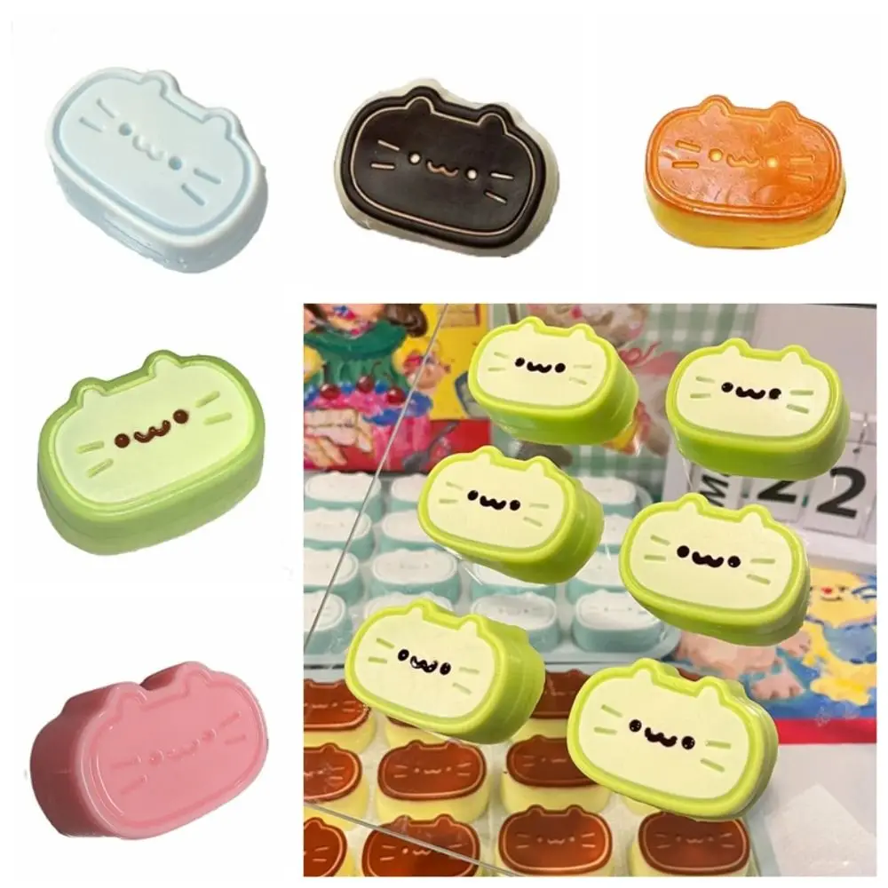 

Sensory Toy Cheesecake Cat Squeeze Toys Silicone TPR Pinch Decompression Toy Fidget Toy 3D Cartoon Fidget Toy Practical Jokes