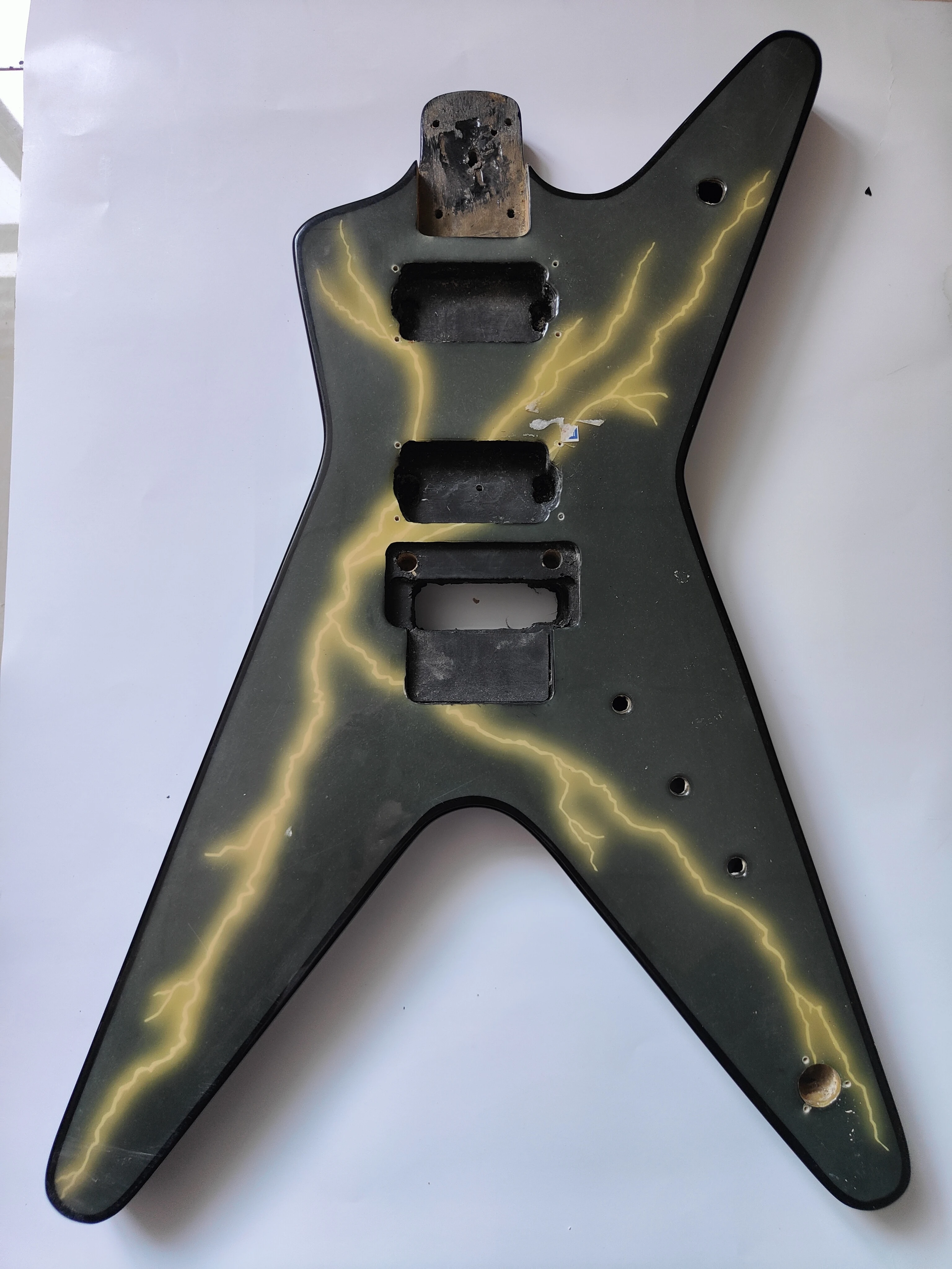 Stock Floyd Rose Electric Guitar Body Special Shape Solid Basswood