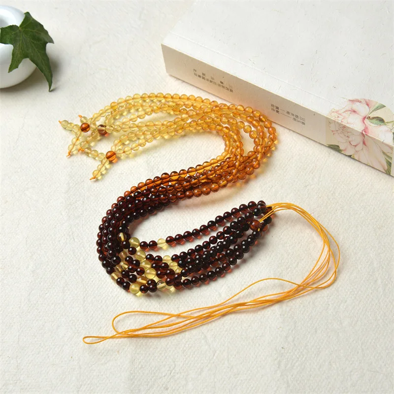 

Genuine Amber Beads Adjustable Lanyard Necklace Women 100% Natural Baltic Ambers Luxury Pendant Lanyard Neck Strap Rainbow Chain
