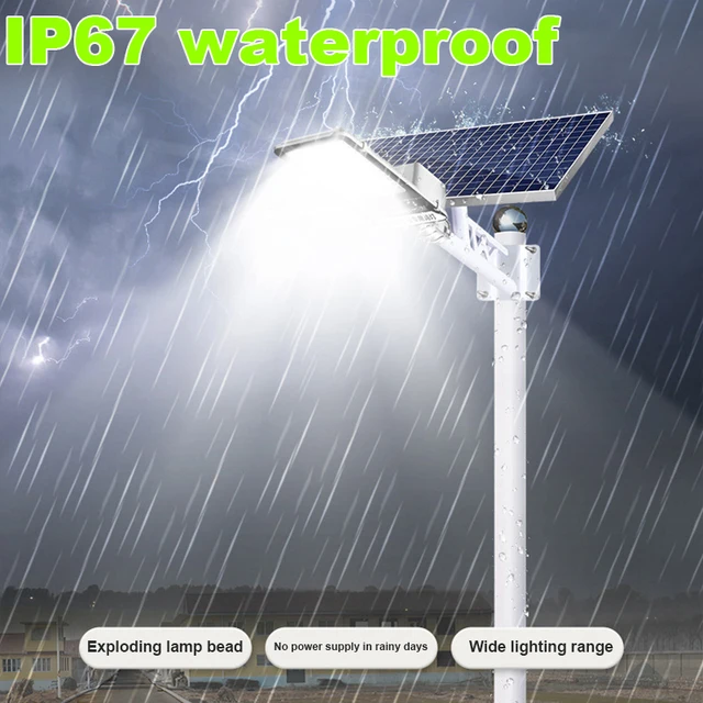 야외 정원 알루미늄 LED 태양광 가로등, 원격 제어, IP65 방수, 신제품, 고품질 배터리