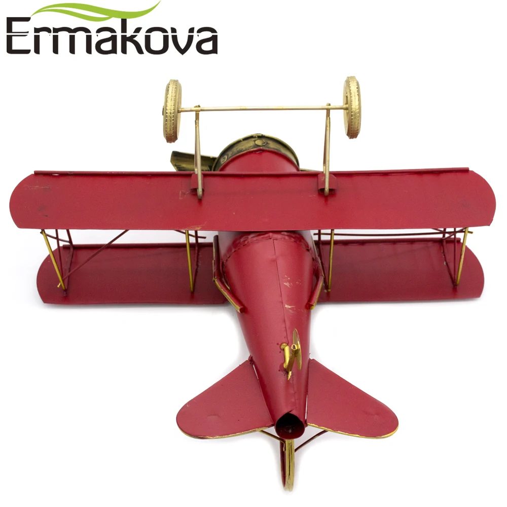 Ермакова 29 см или 27 см, металлическая ручная работа, модели самолета, самолетостроение модель биплана, предметы домашнего декора (красный цвет) (art.: 7a3cacbca) - 7a3cacbca