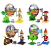 Plants Vs. Zombies Building Blocks Toy Capsules Assembled Bricks Puzzle Peashooter Anime Figure Dolls Model Toy Children Gift 2