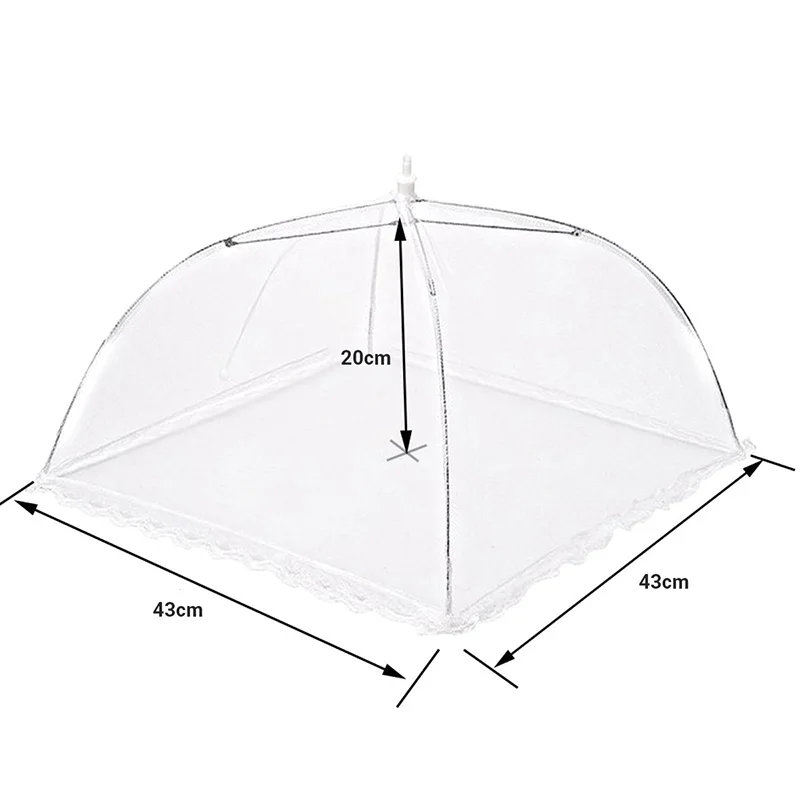 Pop-Up Mesh Screen Food Cover Tent Reusable Collapsible Outdoor Picnic Food Covers Mesh Keeping Out Flies 17 Inches food cover