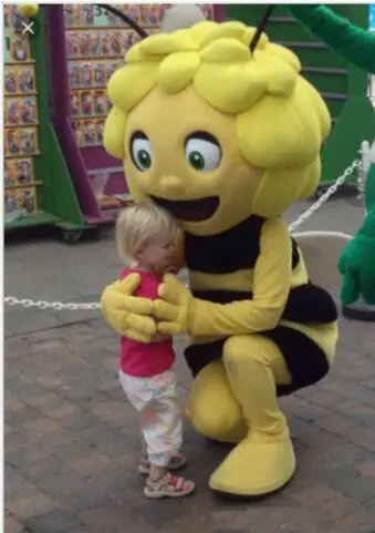 Adult Foam Maya The bees Fancy Cartoon Mascot Costume Plush Christmas Fancy Dress Halloween Mascot Costume