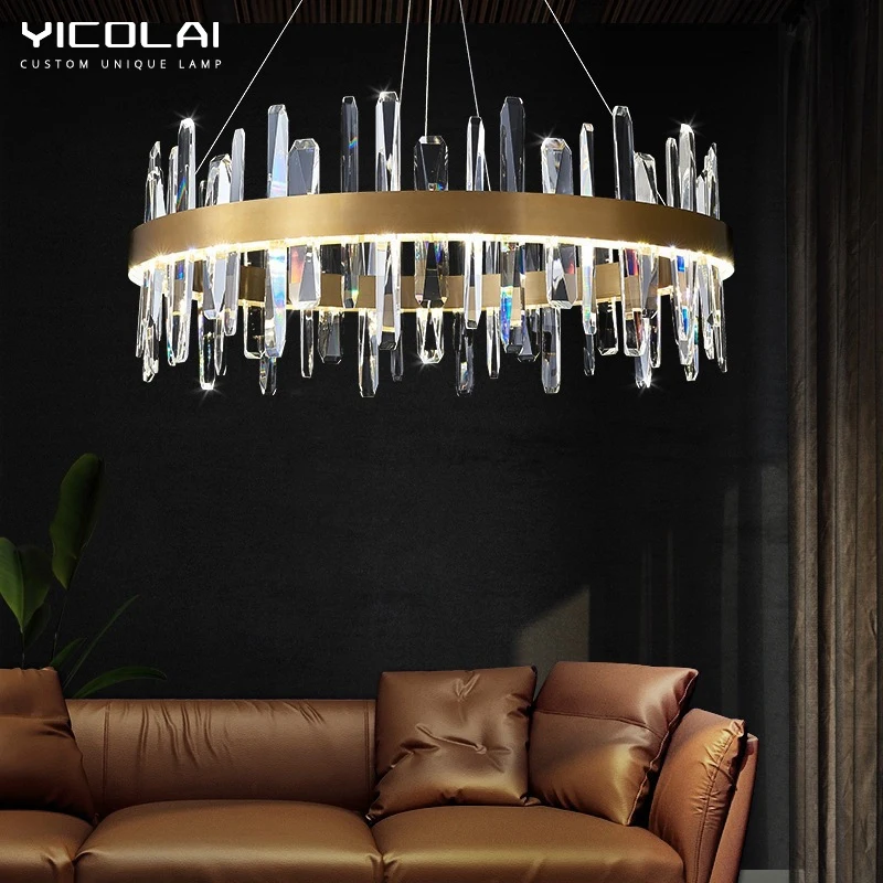 Nordic Modern Minimalist Crystal Chandelier Lamps Creative Personality