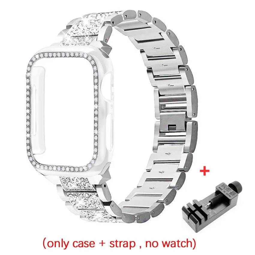 Elegant Women's Bracelet-Style Chain Strap with Metal Band