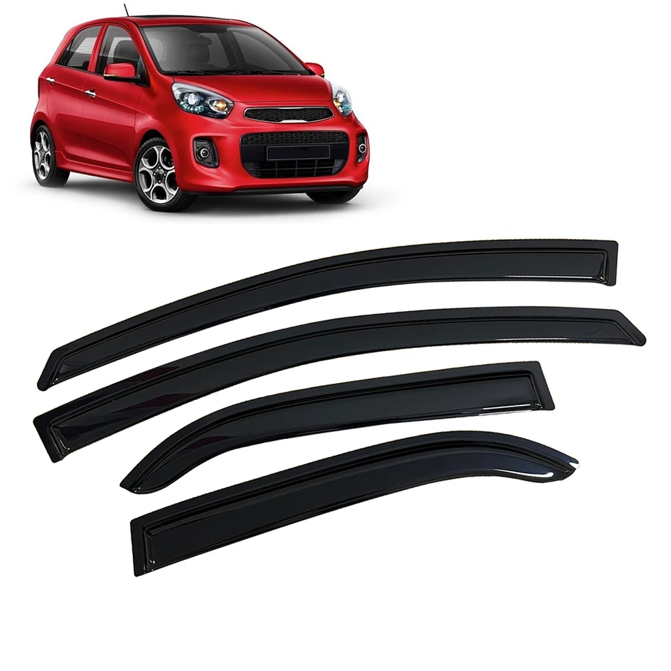 Side Window Deflectors For Kia Picanto (JA) | 2017-present